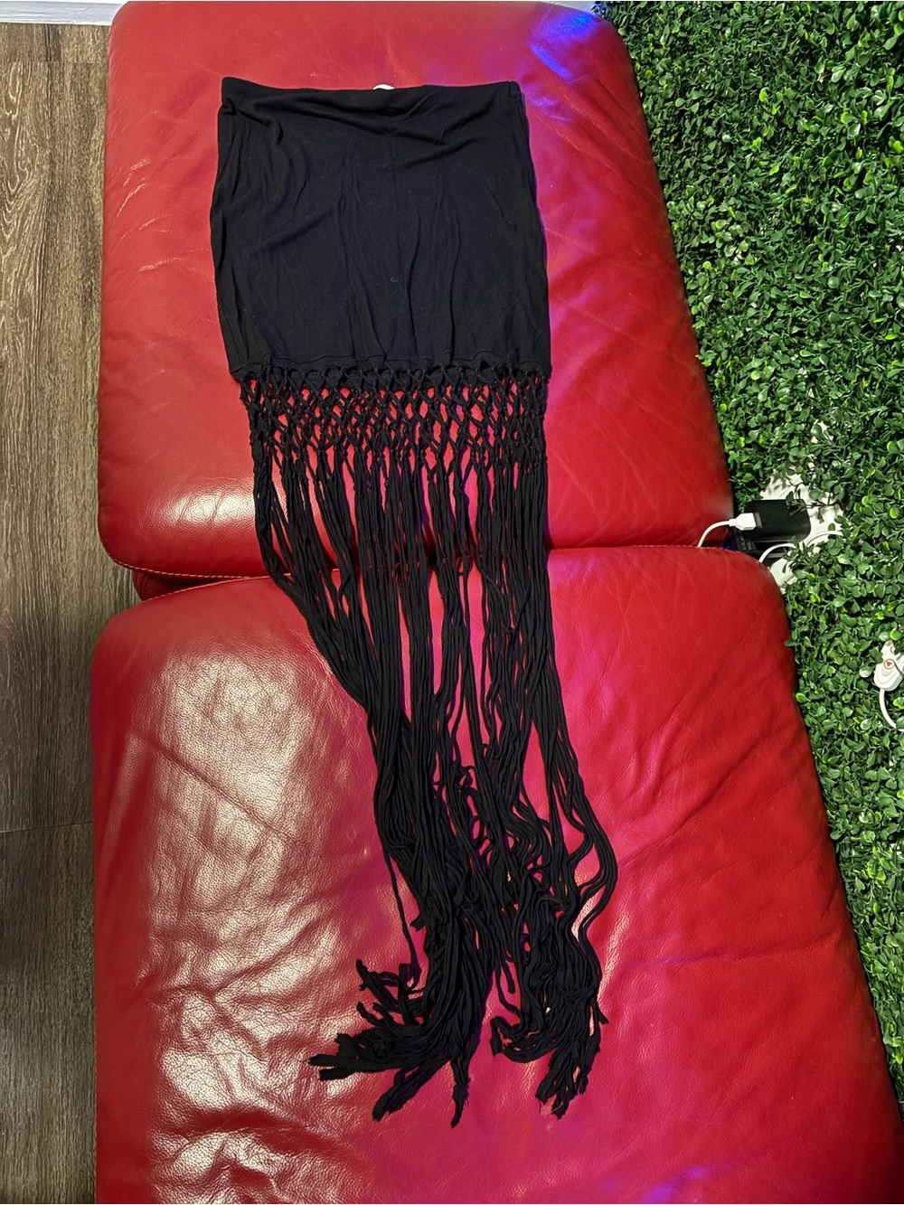 H&M Black Fringe Tunic